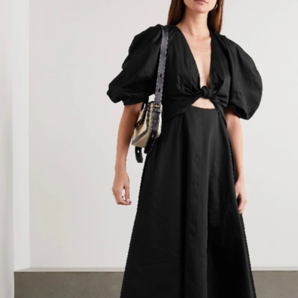 Mara Hoffman black organic cotton Leila dress